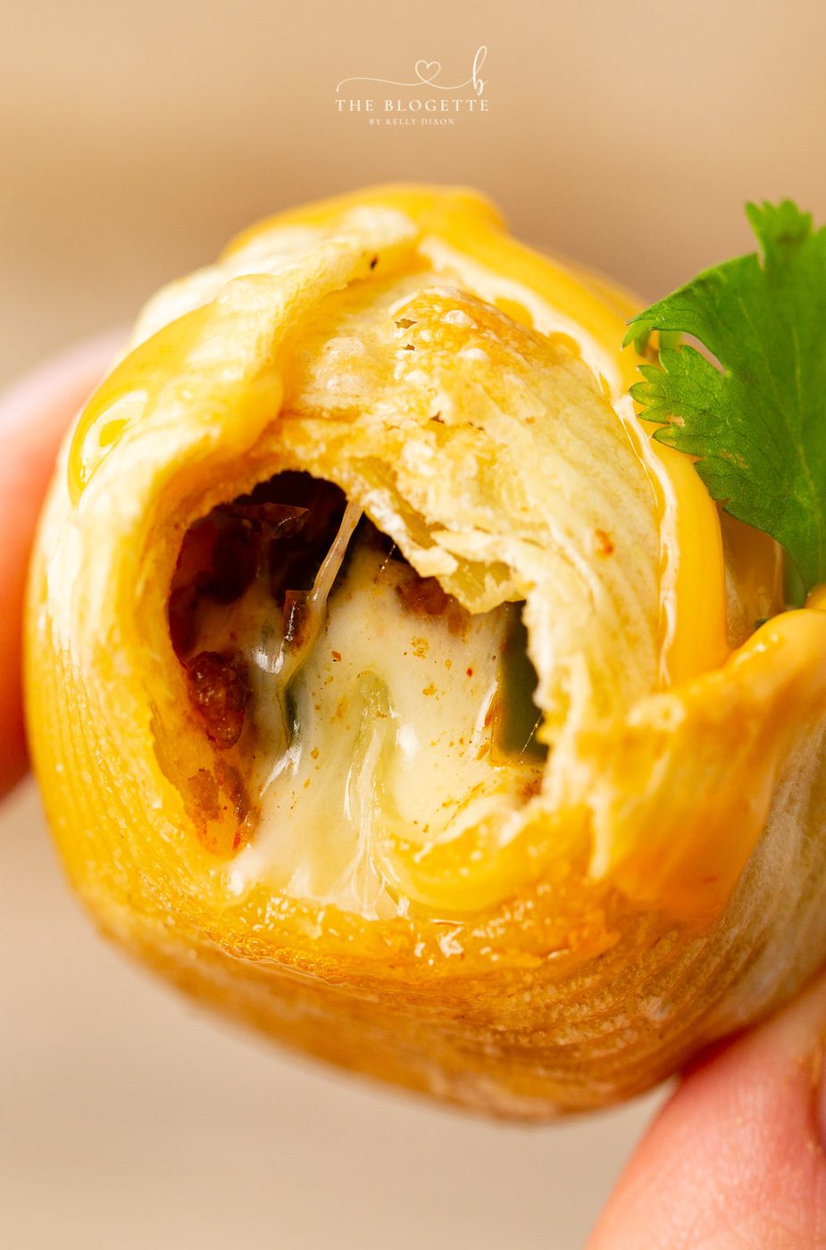 Air Fryer Taco Stuffed Shells recipe features seasoned ground beef and ooey-soft-centered cheese melted inside of slightly crisp air-fried shells.
