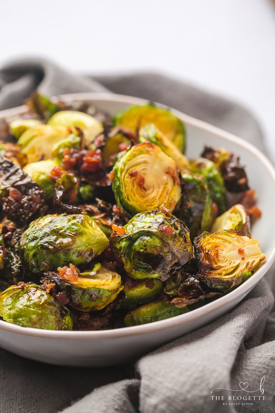 Bacon Brussels Sprouts are a satisfying and flavorful dish that brings together Brussels sprouts with sweet honey and savory bacon.