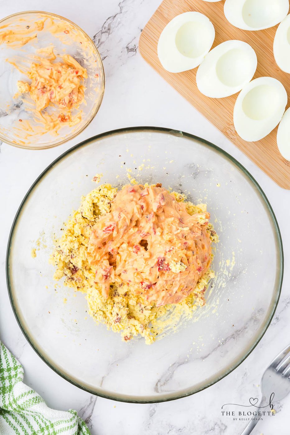 pimento cheese in deviled eggs