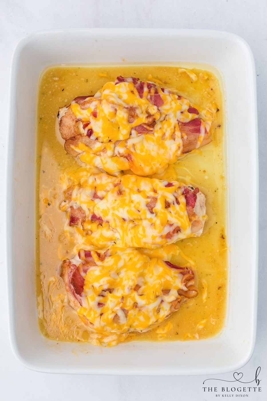 Melt the cheese.