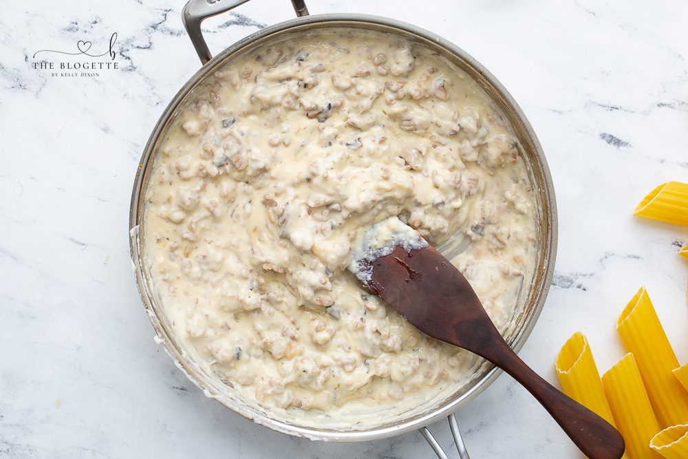 Creamy sausage filling