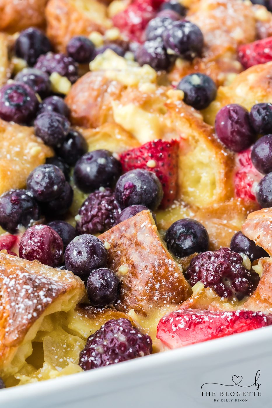 Make-ahead Berry Croissant Bake recipe is well-balanced for a weekend brunch or special occasion breakfast.