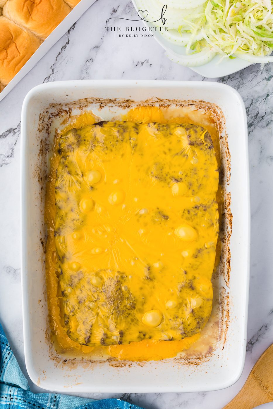 Hamburger meat with cheese