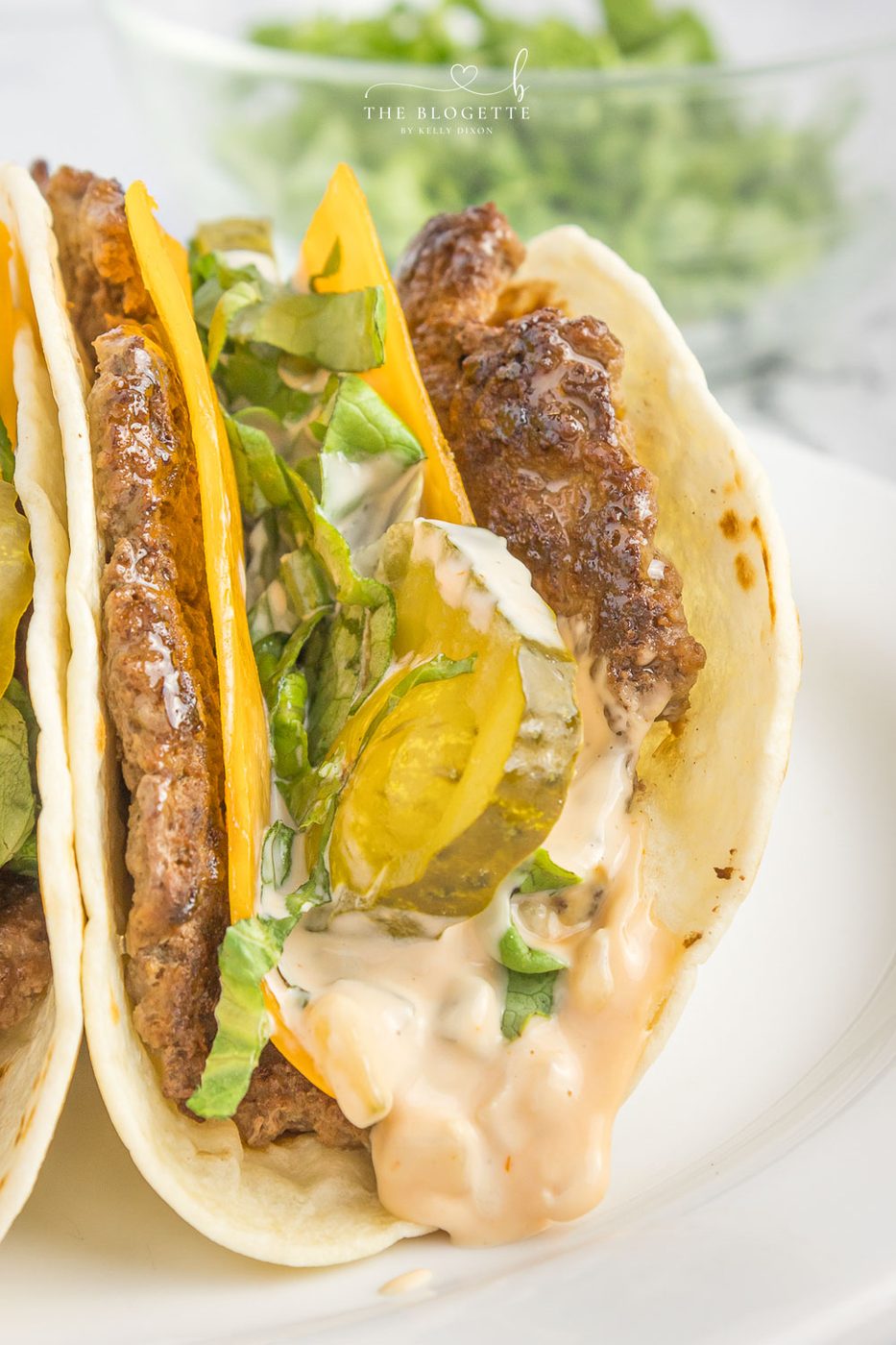 Stacked burger Tacos