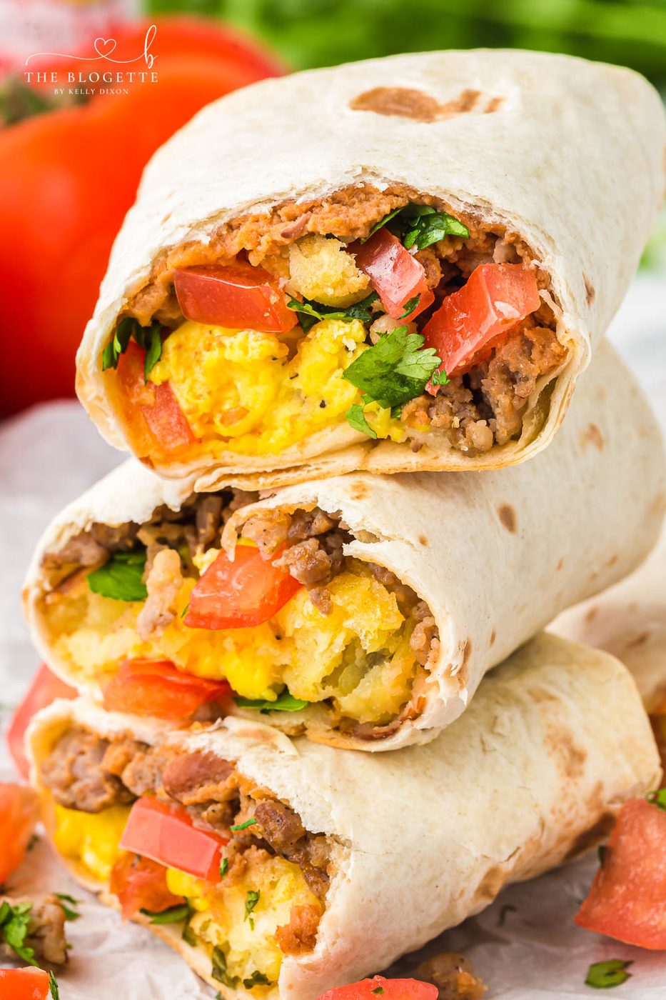 Breakfast Burritos at home