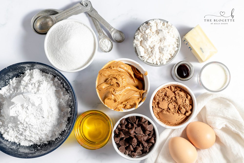 Buckeye Brownies Ingredients
