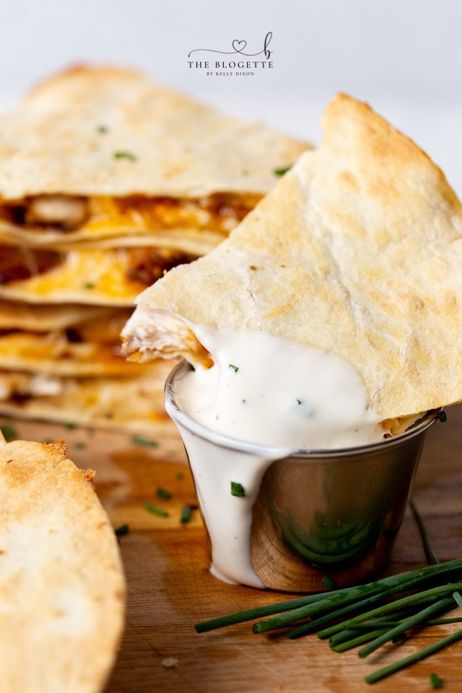 Buffalo Chicken Bacon Quesadillas Recipe