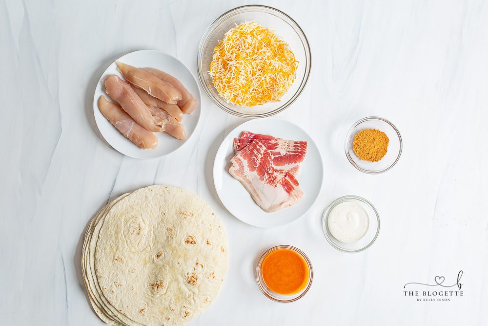 Buffalo Chicken Bacon Quesadillas Recipe