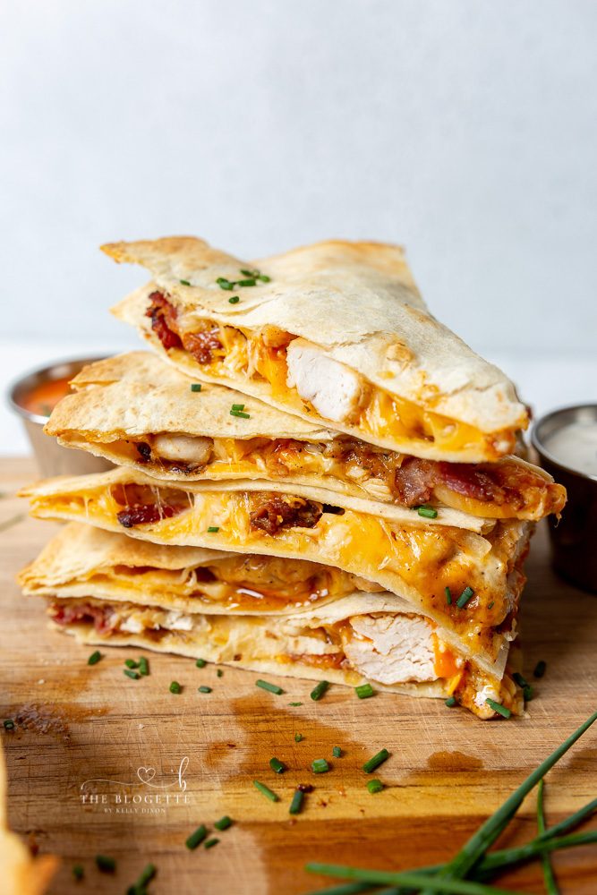 Buffalo Chicken Bacon Quesadillas Recipe