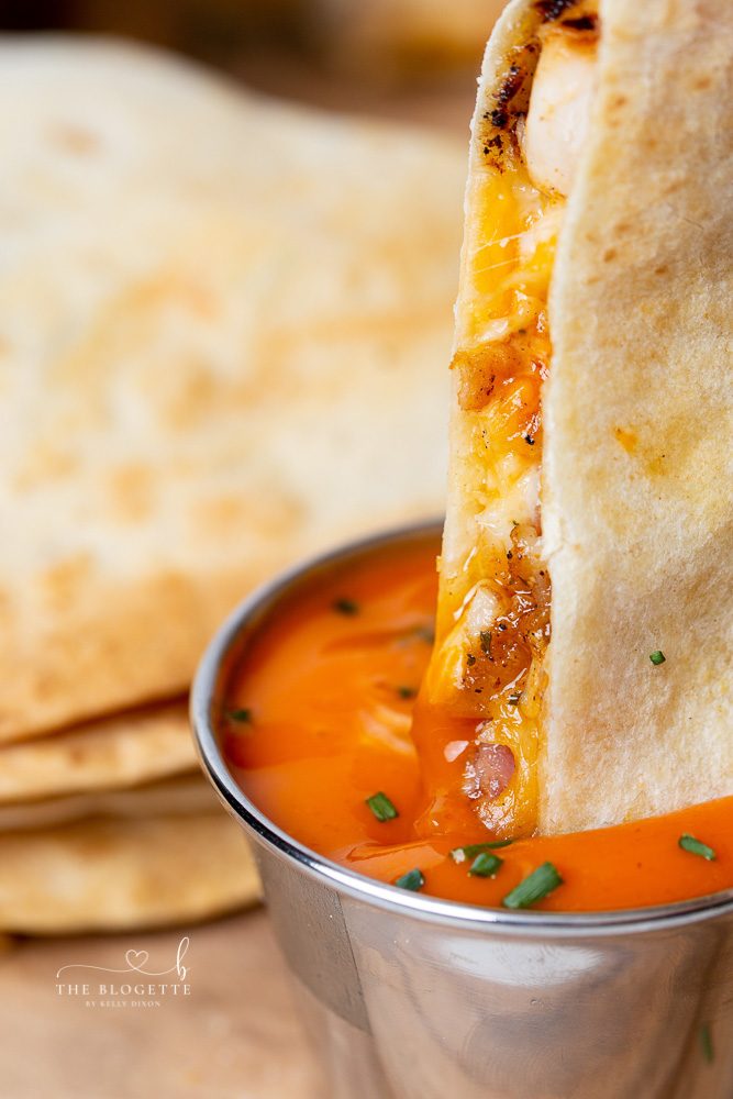 Buffalo Chicken Bacon Quesadillas Recipe