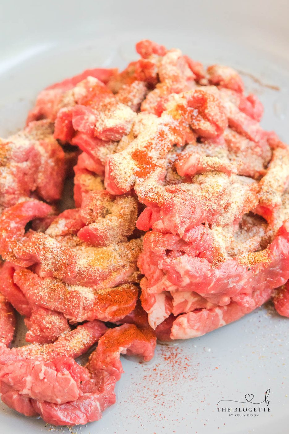 Seasoned sirloin steak