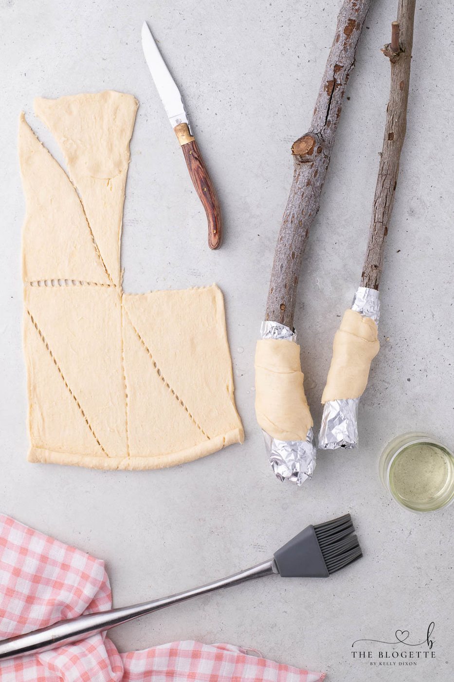 Pastry around a stick