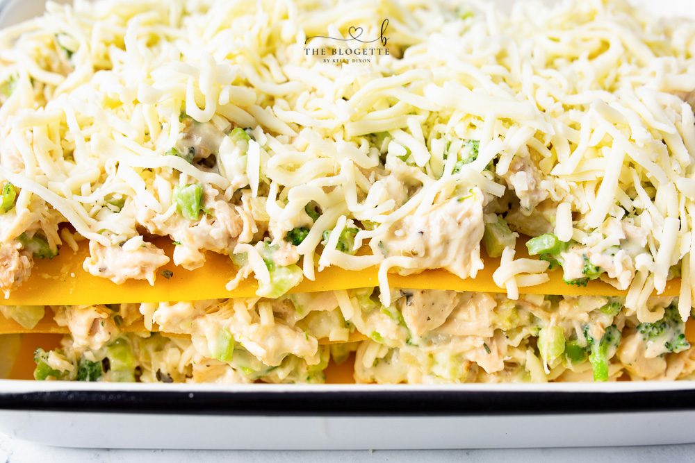 layered chicken lasagna