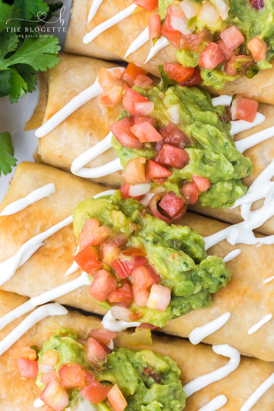 Chicken chimichangas are crispy, deep-fried burritos packed with shredded chicken and cheese all wrapped in a flour tortilla.