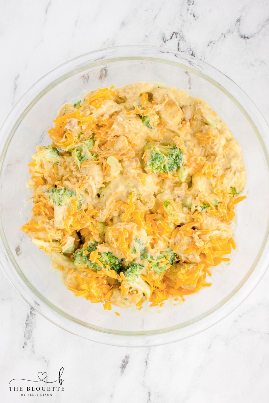 Chicken mixture with cheese