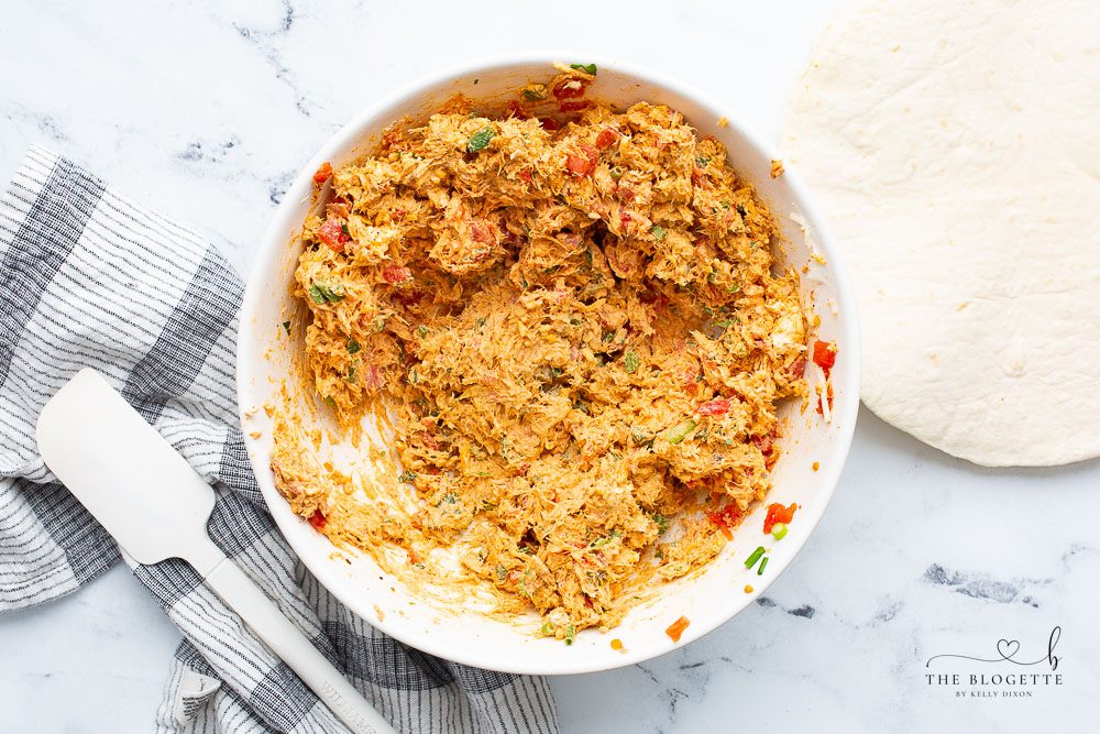 Cheesy chicken mixture