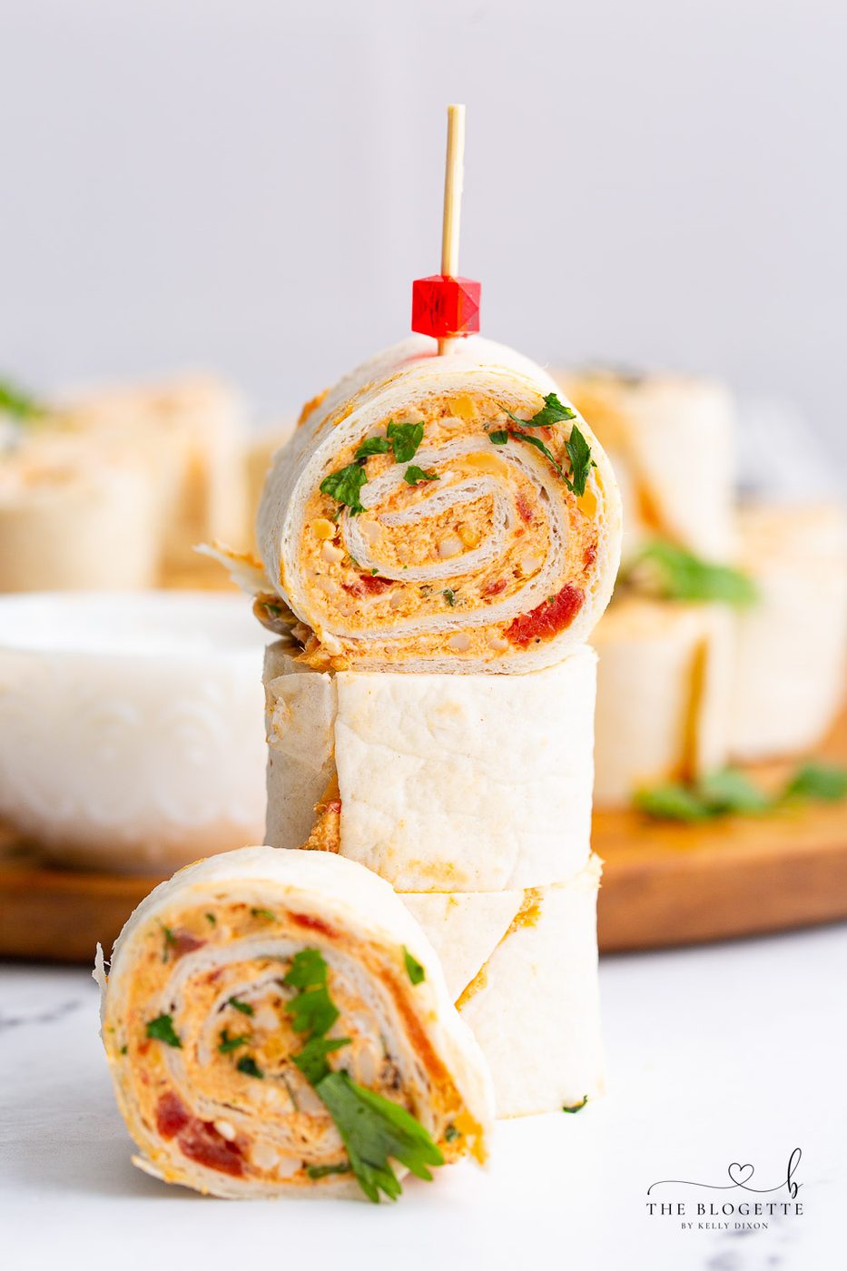 Chicken Enchilada Roll Ups are the well-balanced appetizer or snack for any party or occasion. This prepare-ahead appetizer is made with straightforward-to-find ingredients like taco seasoning, cream cheese, and shredded chicken (or leftover chicken!).