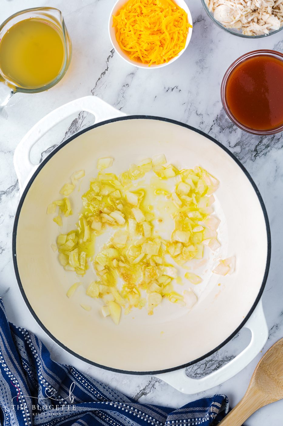 Sauté the vegetables