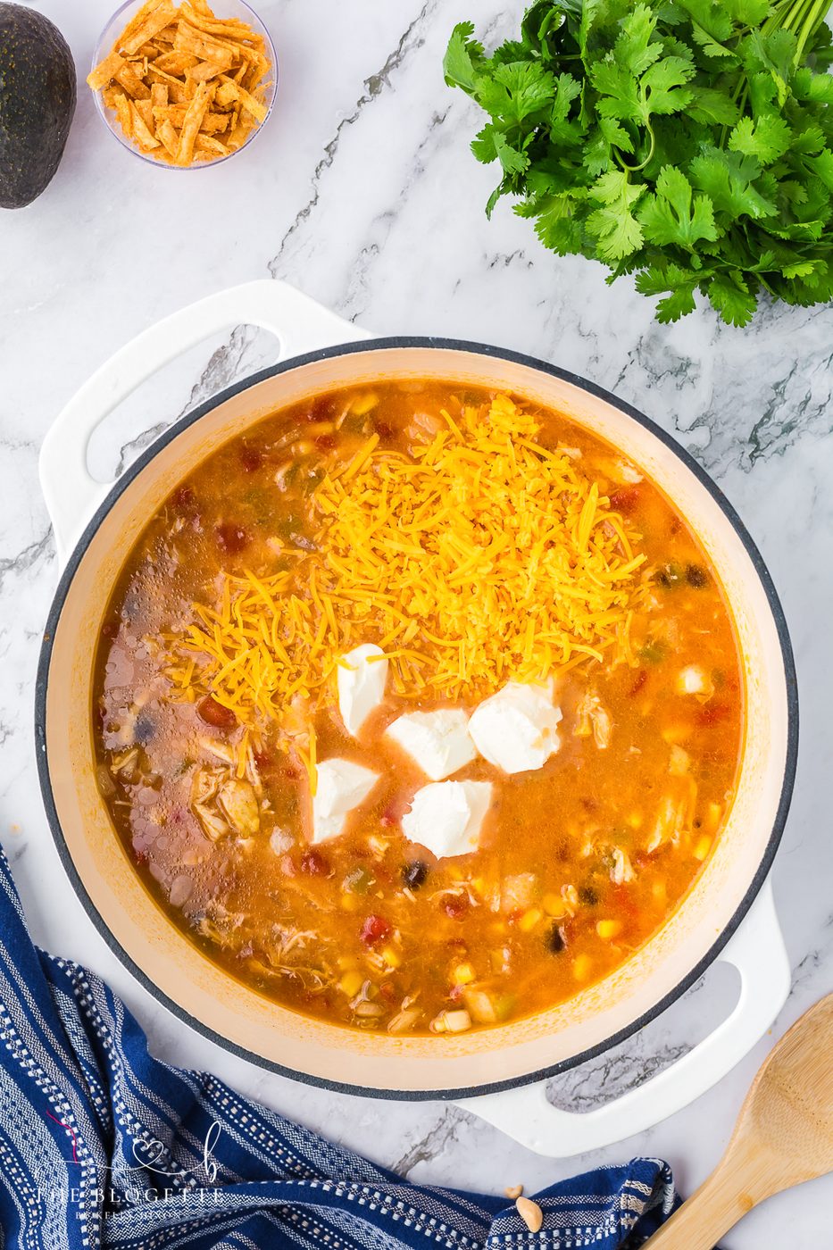 Cheese for chicken tortilla soup