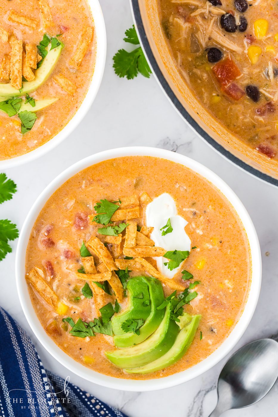 From-scratch Chicken Enchilada Soup