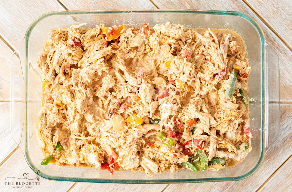 Casserole in baking dish