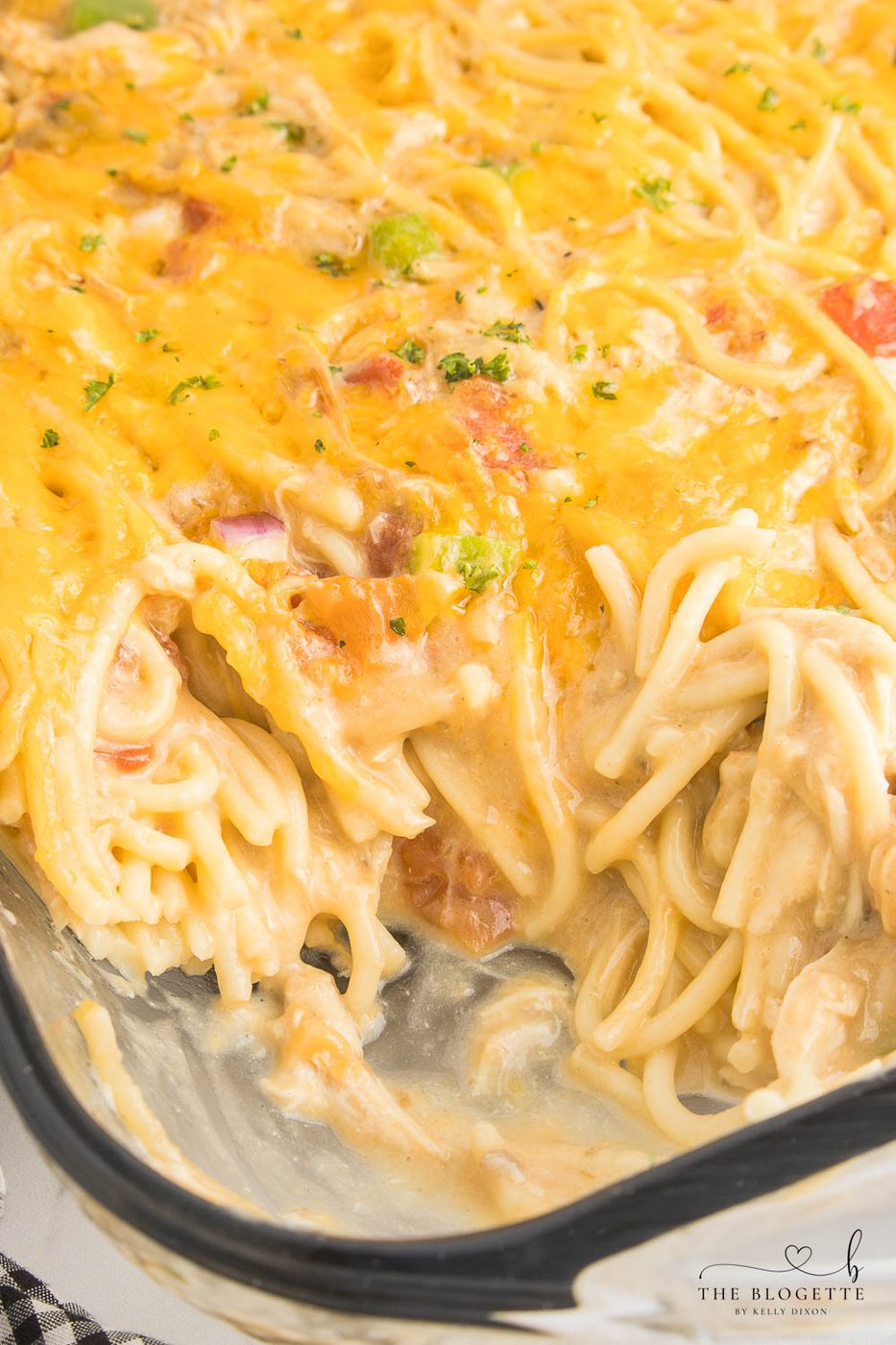 From-scratch Chicken Spaghetti Casserole