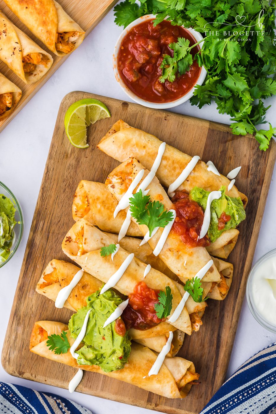How to make Chicken Taquitos! Soft-centered cheese and savory chicken with Mexican spices all rolled up in a crispy tortilla.