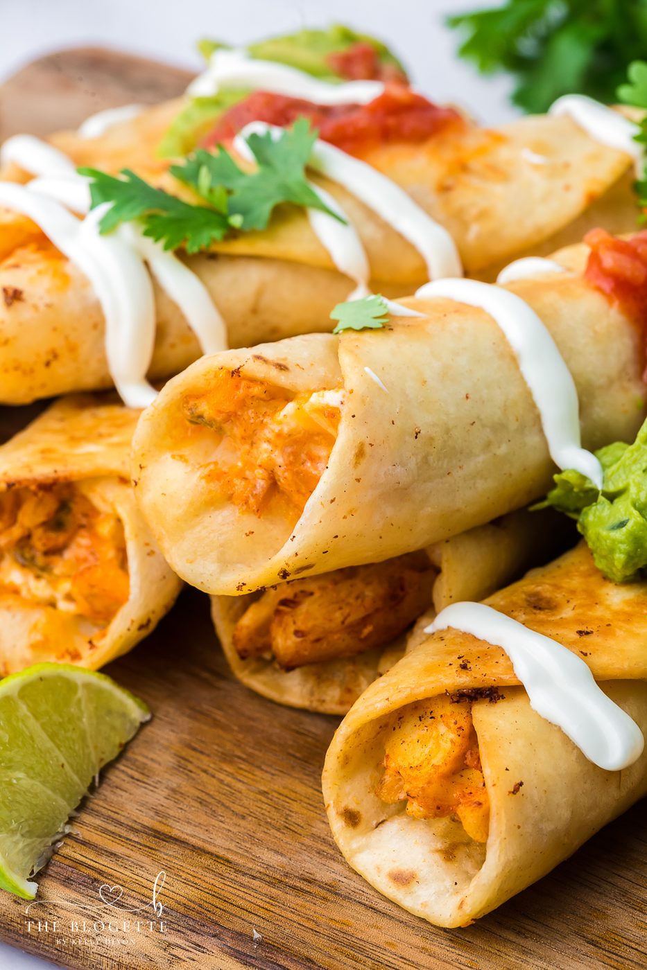 How to make Chicken Taquitos! Soft-centered cheese and savory chicken with Mexican spices all rolled up in a crispy tortilla.