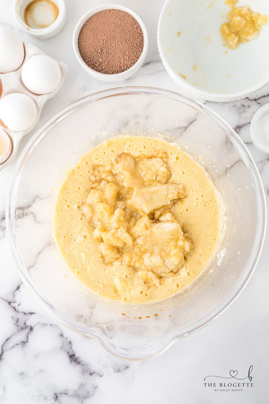 Mashed bananas