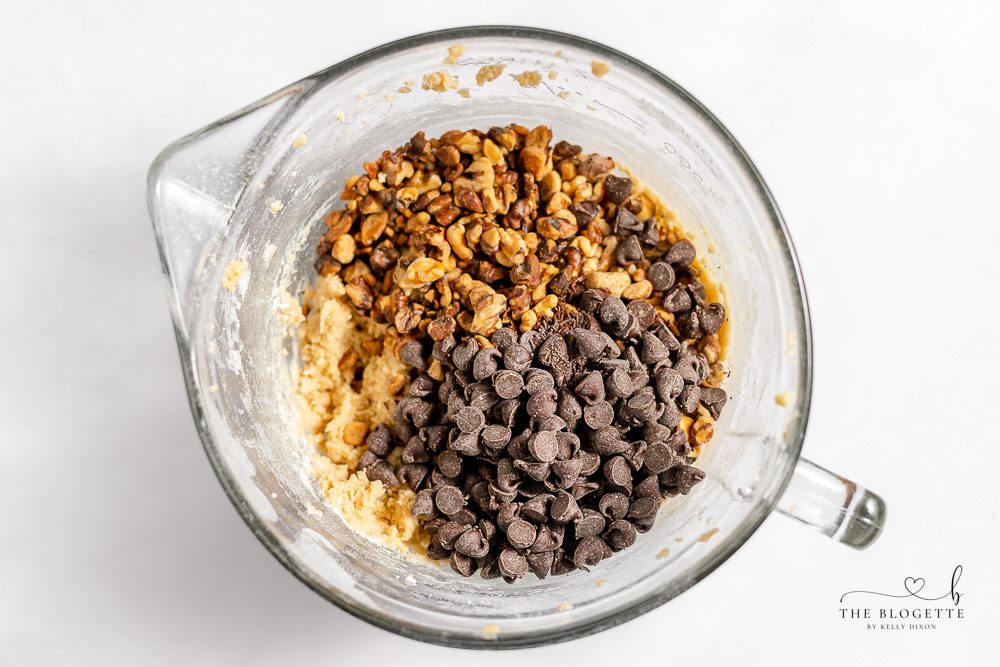 From-scratch chocolate chip cookie dough