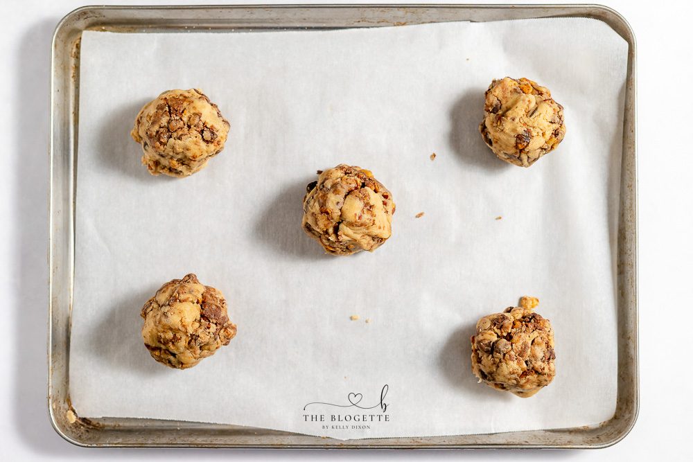 From-scratch chocolate chip cookie dough
