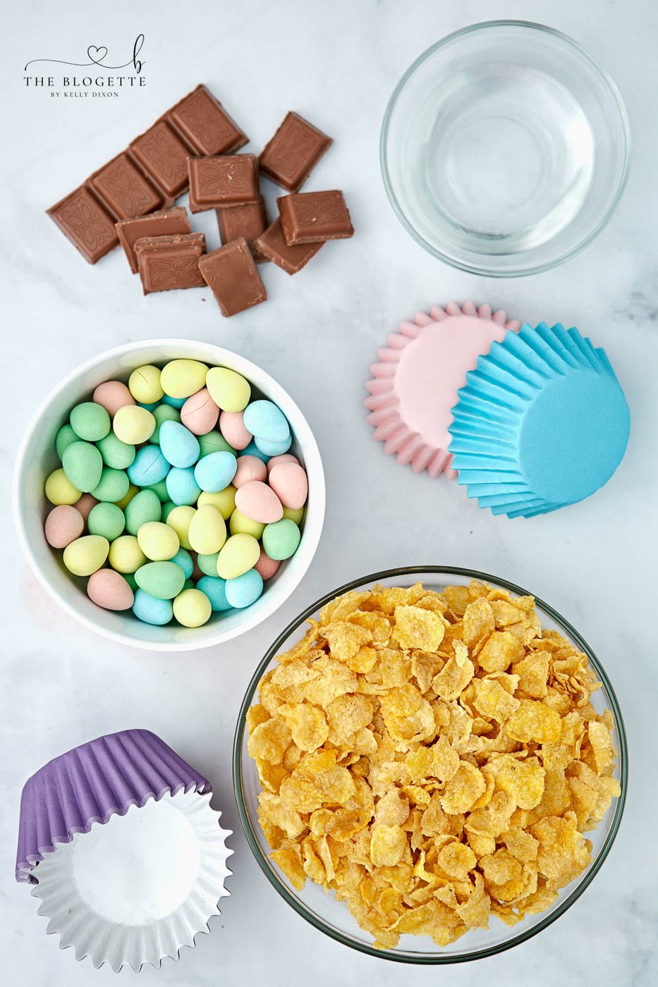 Chocolate bird nest ingredients