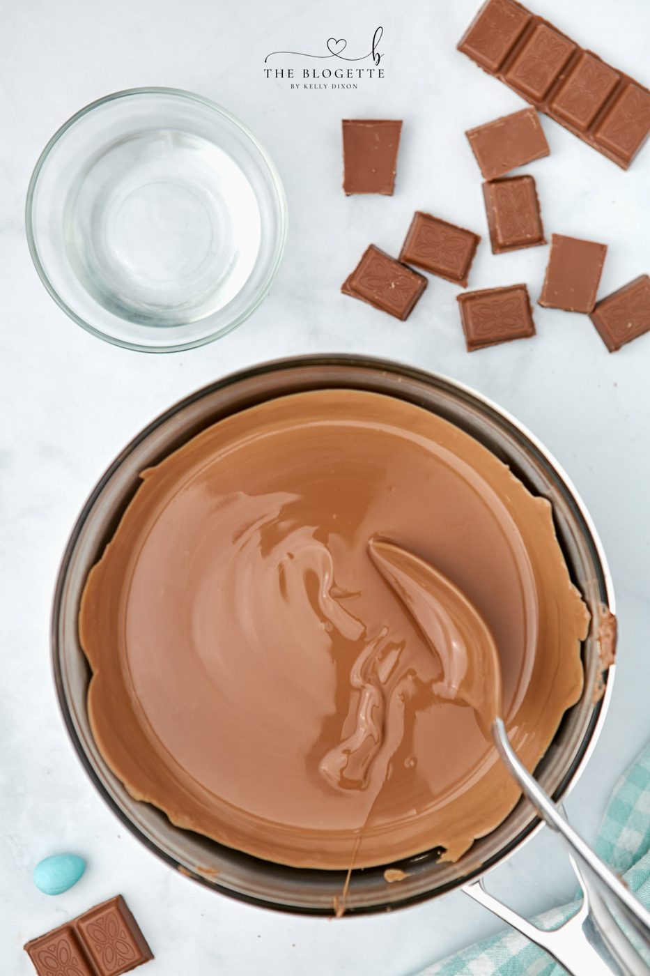 Melted chocolate