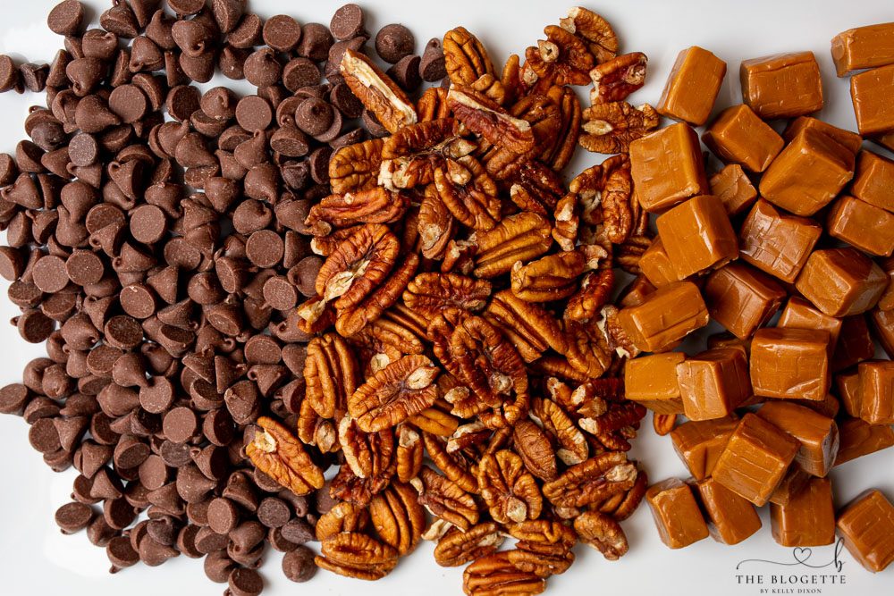 Ingredients for Chocolate Turtles