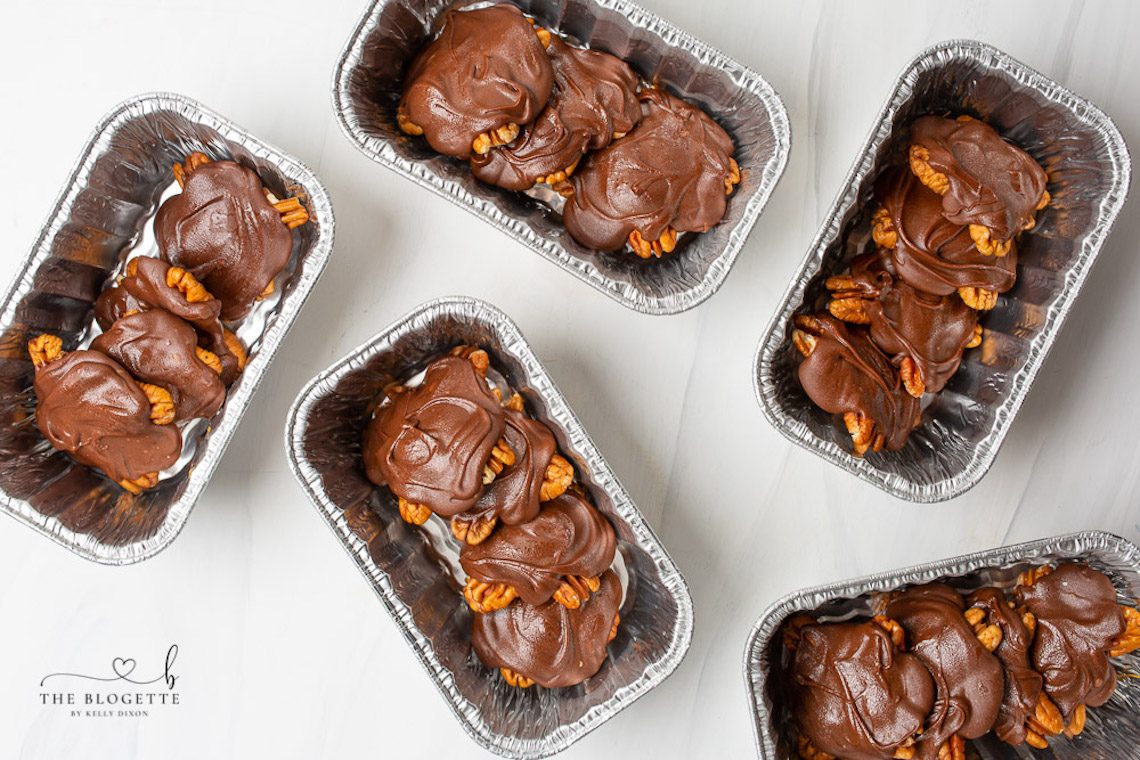 Chocolate Turtles at home