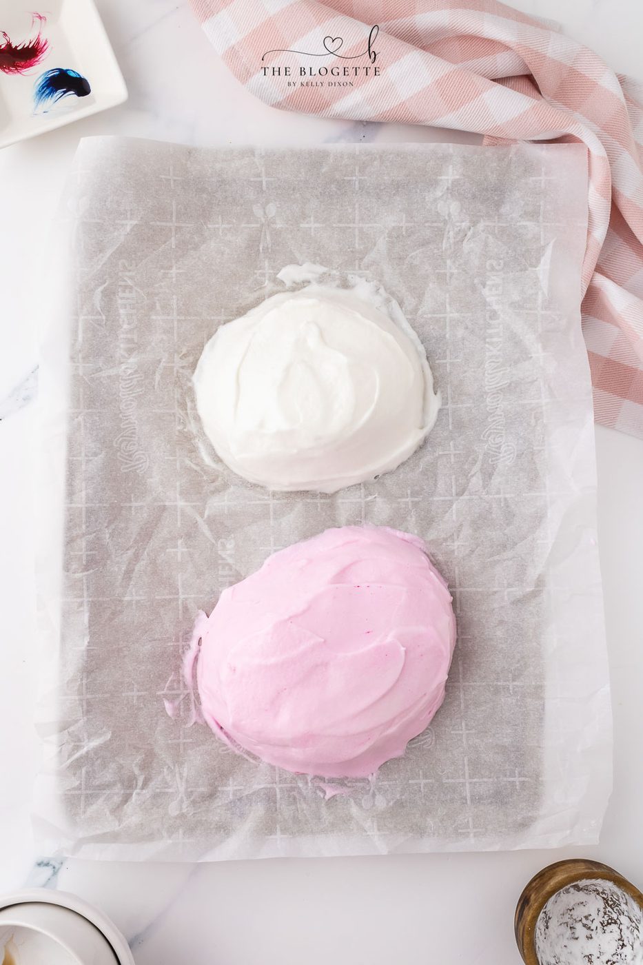 Cloud dough bread on baking sheet