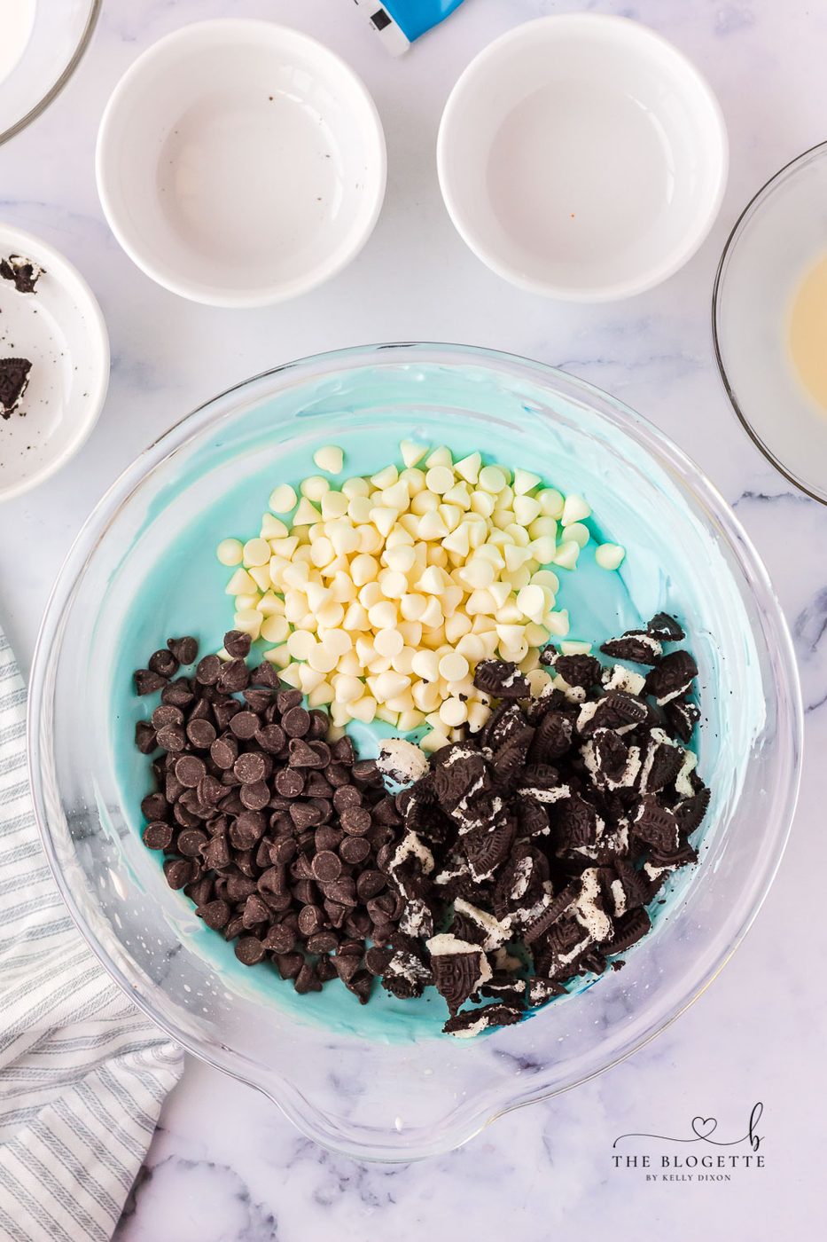 Adding cookies in ice cream