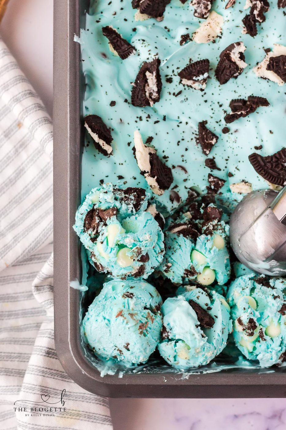 Cookie Monster Ice Cream at home