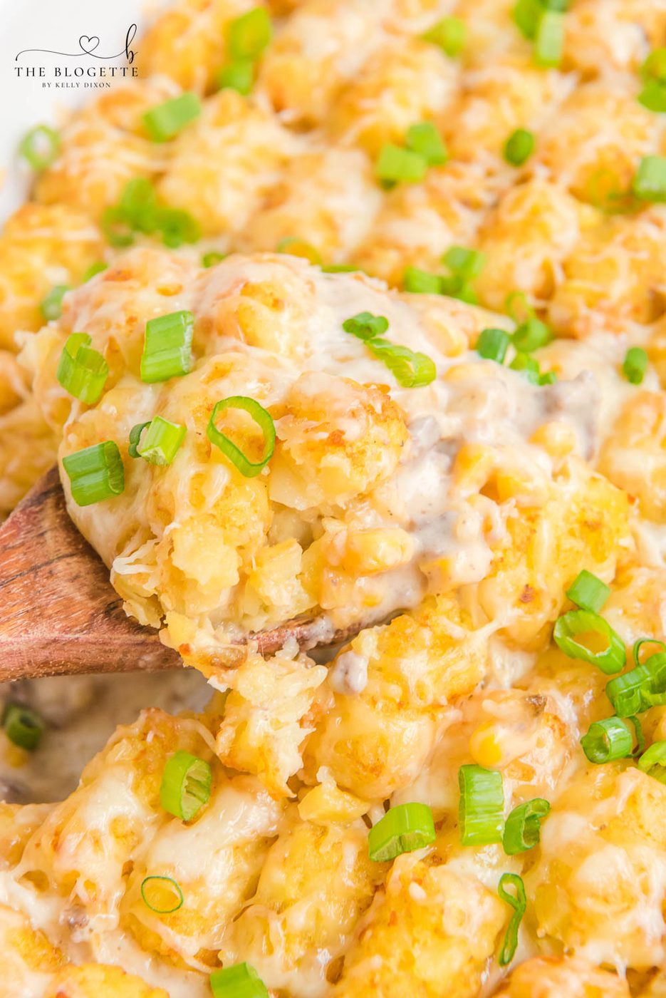 Cowboy Casserole is an straightforward and comfort-food dinner with simple ingredients like ground beef, corn, cheese, and sour cream, then topped with satisfying tater tots.