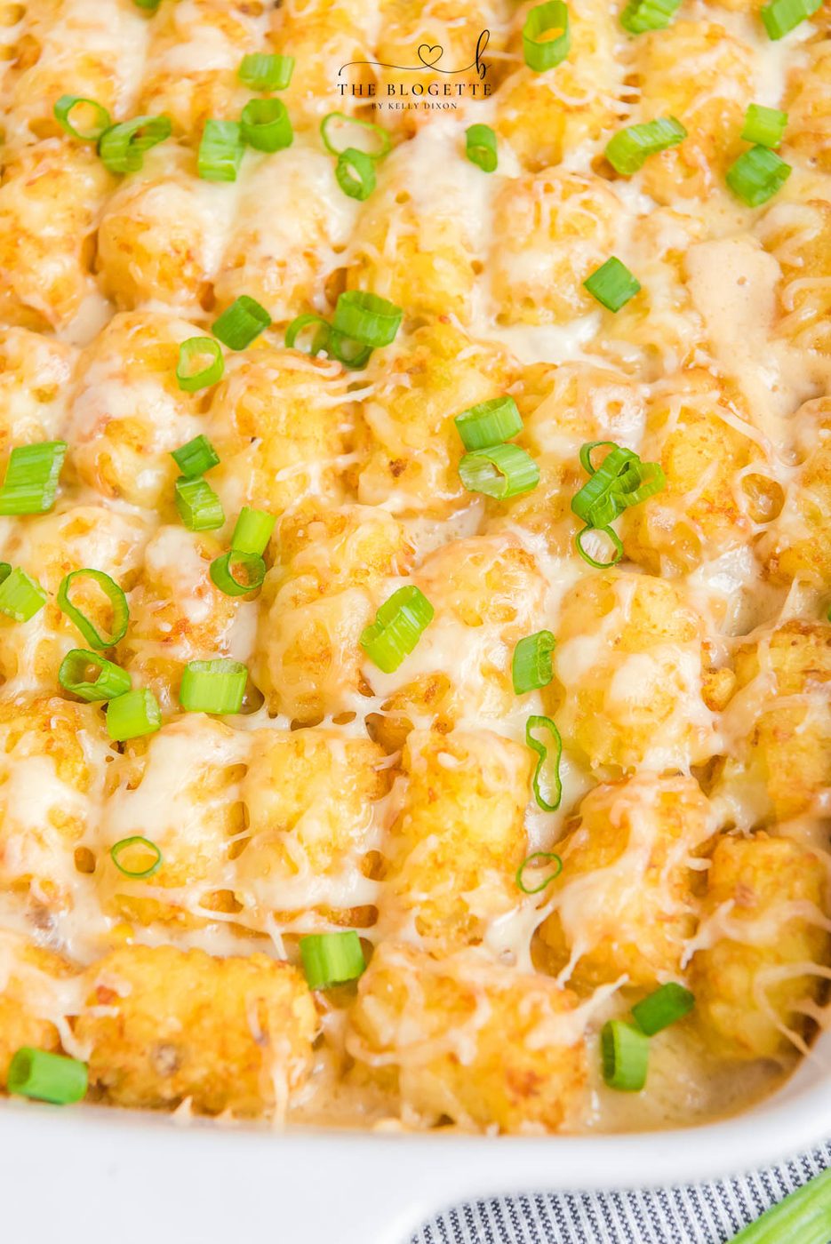 Cowboy Casserole is an straightforward and comfort-food dinner with simple ingredients like ground beef, corn, cheese, and sour cream, then topped with satisfying tater tots.