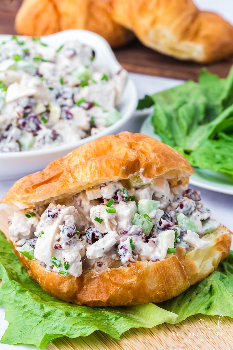 Cranberry Pecan Chicken Salad is creamy, crisp, and filling. Juicy chicken cranberry, pecan, and apple with a creamy dressing.