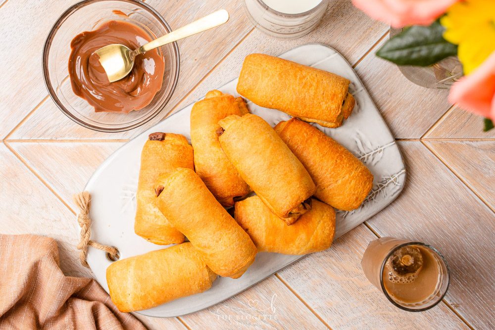 Crescent Rolls filled with Chocolate
