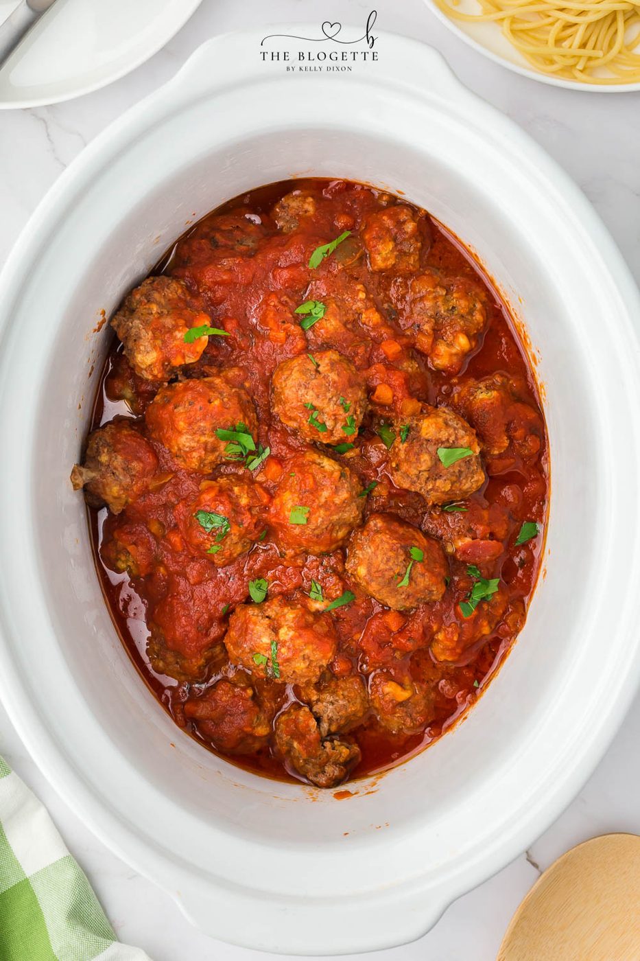 Slow-cooker Stuffed Meatballs