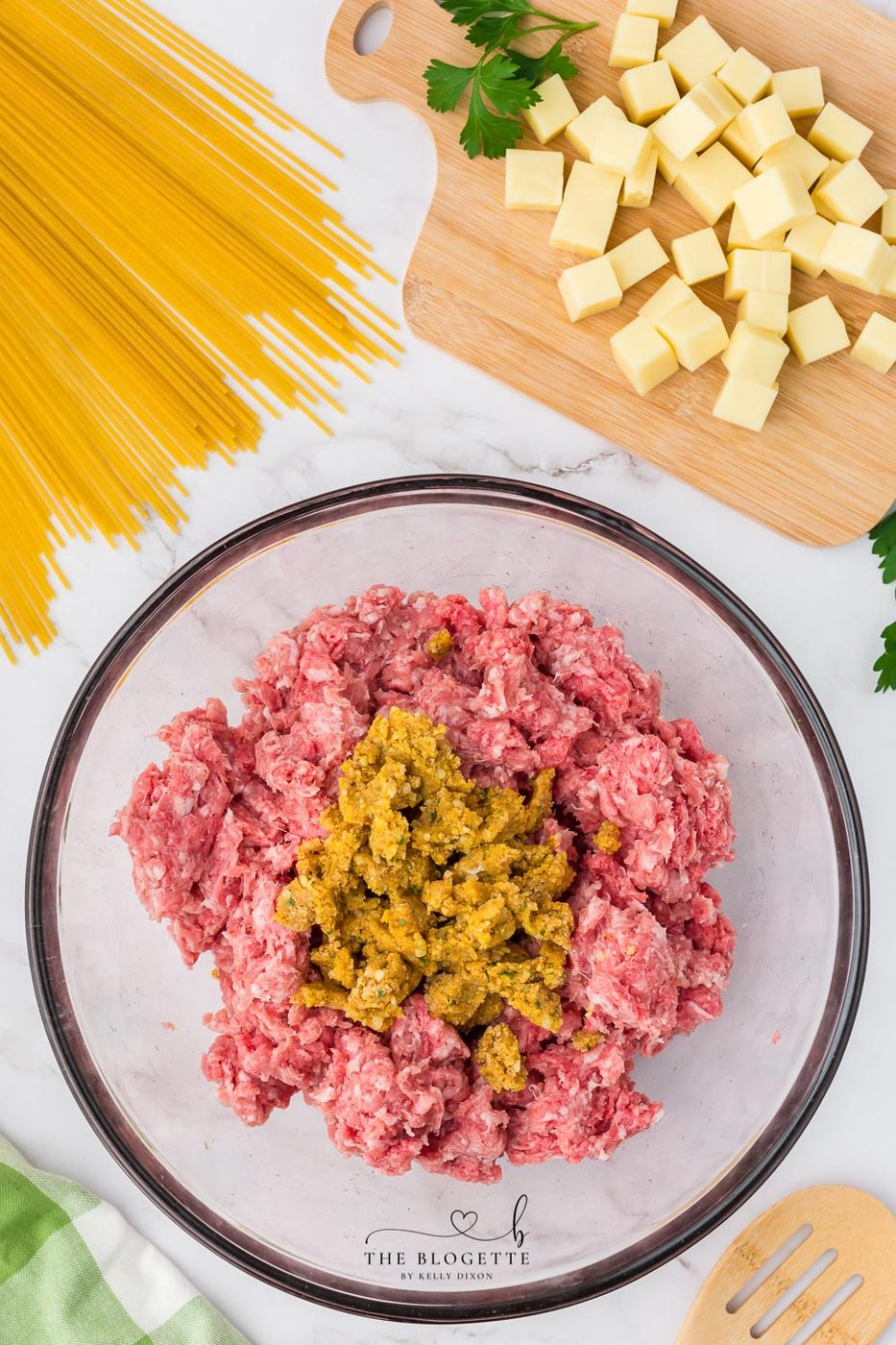 From-scratch meatball ingredients