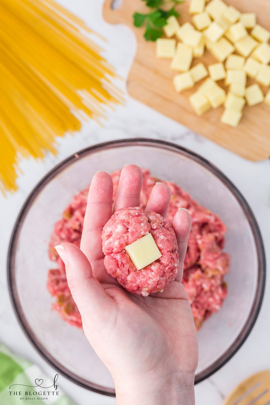 Mozzarella Stuffed Meatballs