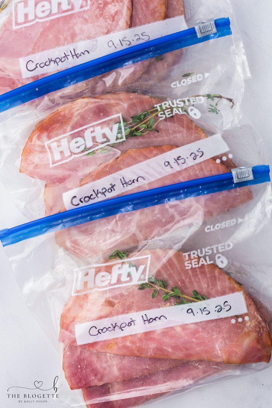 Slow-cooker Ham in the Freezer