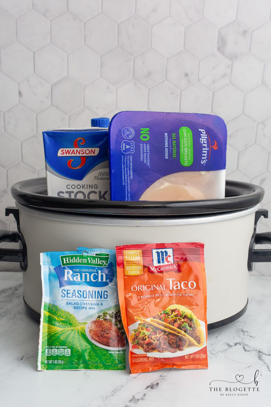 Slow-cooker Ranch Chicken Tacos Ingredients