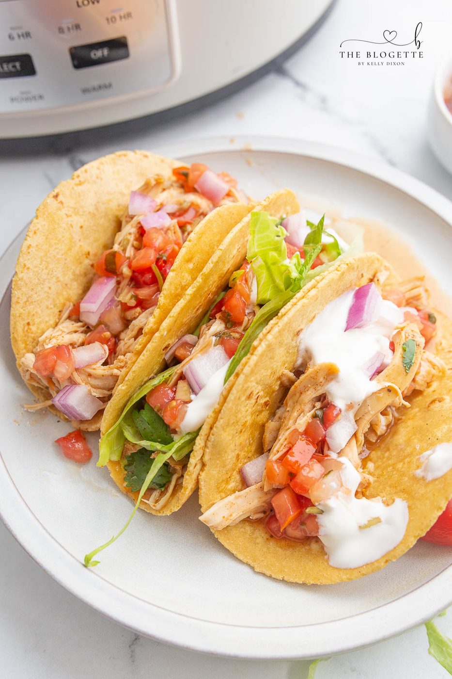Slow-cooker Ranch Chicken Tacos