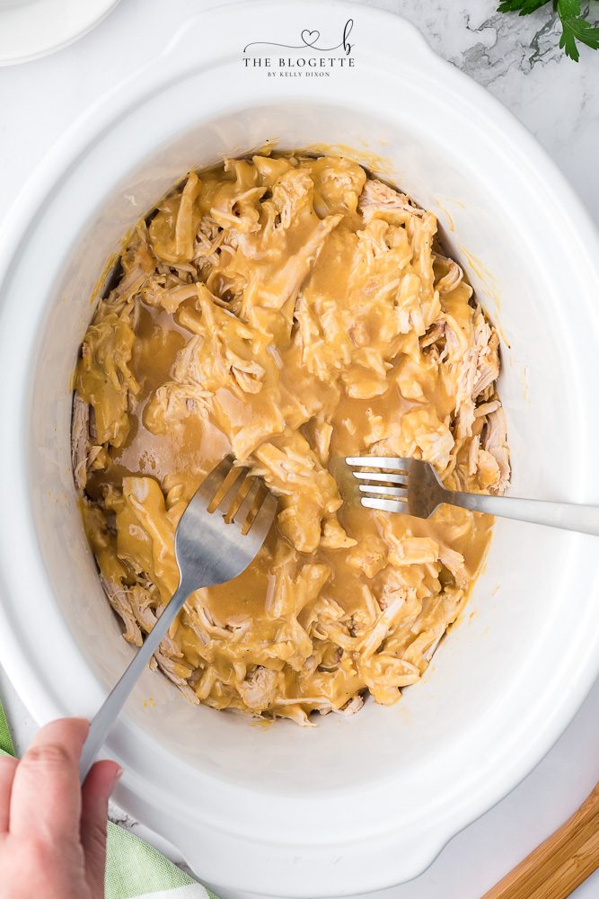 Shredded Slow Cooker Turkey