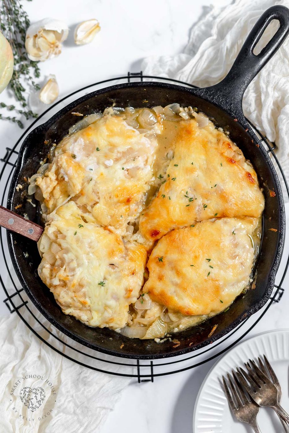 From-scratch French Onion Chicken